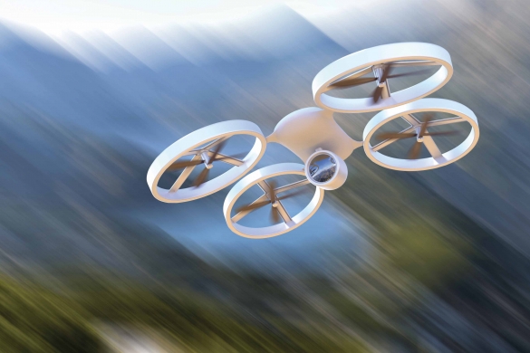 drone in flight