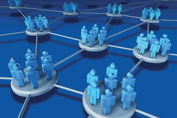 abstract people networking