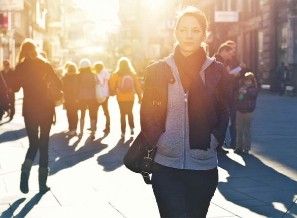 People in a crowded place