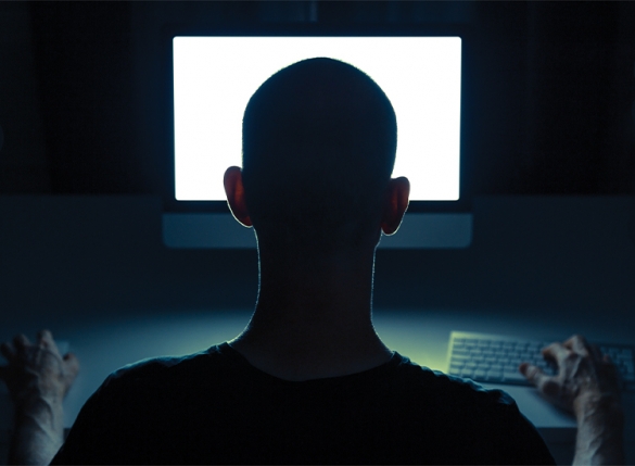 Man in silhouette