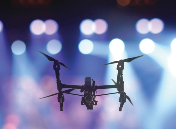 drone at night